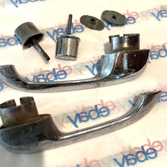 CHEVY BEL AIRE 1956 chrome door handle Original VINTAGE Chevrolet Set of 2 - Picture 1 of 3